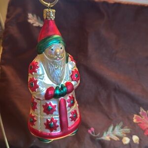 🐈‍⬛ Christopher Radko ornament “Quilted Santa “